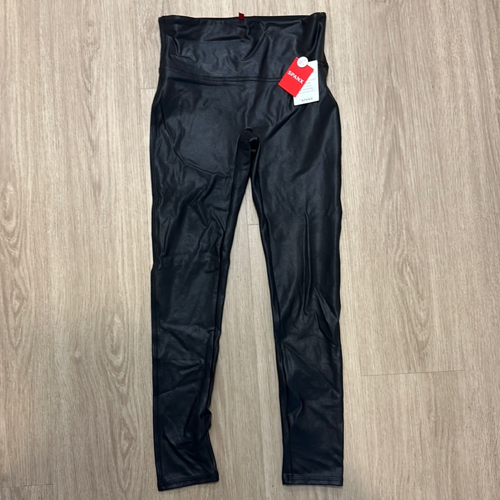 Spanx Faux Leather Leggings Petite